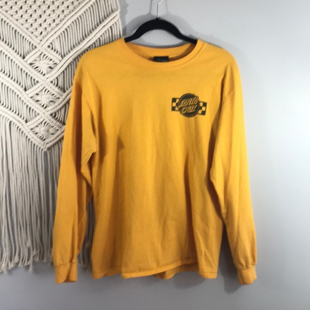 SANTA CRUZ VINTAGE NHS Check logo long sleeve M